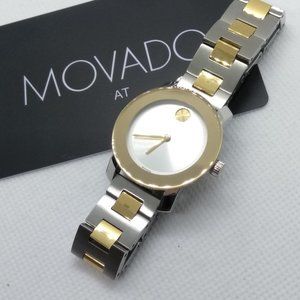 NIB  movado bold two tone ladies watch